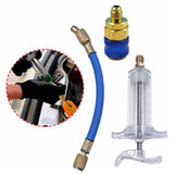 Maxbell Car Oil Dye Injector Kit Car Air Conditioning Refrigeration Oil Filler