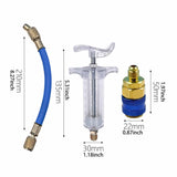 Maxbell Car Oil Dye Injector Kit Car Air Conditioning Refrigeration Oil Filler