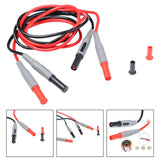 Maxbell 2Pcs Multimeter Test Leads Precision Heavy Duty Multifunctional 100cm Length
