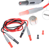 Maxbell 2Pcs Multimeter Test Leads Precision Heavy Duty Multifunctional 100cm Length