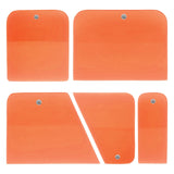 Maxbell 5x Generic PPF Squeegees TPU Squeegees for Mirror Paint Protection Film Orange