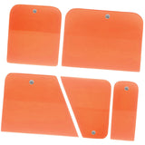Maxbell 5x Generic PPF Squeegees TPU Squeegees for Mirror Paint Protection Film Orange