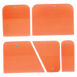 Maxbell 5x Generic PPF Squeegees TPU Squeegees for Mirror Paint Protection Film Orange