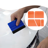 Maxbell 5x Generic PPF Squeegees TPU Squeegees for Mirror Paint Protection Film Orange