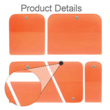Maxbell 5x Generic PPF Squeegees TPU Squeegees for Mirror Paint Protection Film Orange