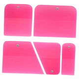 Maxbell 5x Generic PPF Squeegees TPU Squeegees for Mirror Paint Protection Film Pink