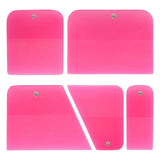 Maxbell 5x Generic PPF Squeegees TPU Squeegees for Mirror Paint Protection Film Pink