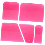 Maxbell 5x Generic PPF Squeegees TPU Squeegees for Mirror Paint Protection Film Pink
