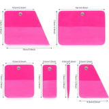 Maxbell 5x Generic PPF Squeegees TPU Squeegees for Mirror Paint Protection Film Pink