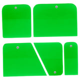 Maxbell 5x Generic PPF Squeegees TPU Squeegees for Mirror Paint Protection Film Green