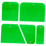 Maxbell 5x Generic PPF Squeegees TPU Squeegees for Mirror Paint Protection Film Green