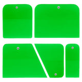 Maxbell 5x Generic PPF Squeegees TPU Squeegees for Mirror Paint Protection Film Green