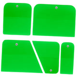Maxbell 5x Generic PPF Squeegees TPU Squeegees for Mirror Paint Protection Film Green