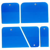 Maxbell 5x Generic PPF Squeegees TPU Squeegees for Mirror Paint Protection Film Blue