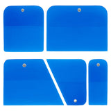 Maxbell 5x Generic PPF Squeegees TPU Squeegees for Mirror Paint Protection Film Blue