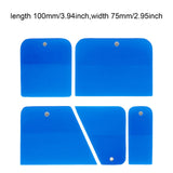 Maxbell 5x Generic PPF Squeegees TPU Squeegees for Mirror Paint Protection Film Blue