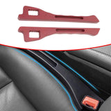 Maxbell 2x Auto Seat Gap Filler Organizer Car Seat Side Gap Storage for Vehicle Red