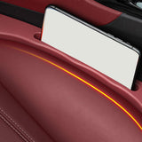 Maxbell 2x Auto Seat Gap Filler Organizer Car Seat Side Gap Storage for Vehicle Red