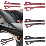 Maxbell 2x Auto Seat Gap Filler Organizer Car Seat Side Gap Storage for Vehicle Red
