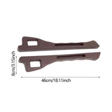 Maxbell 2x Auto Seat Gap Filler Organizer Car Seat Side Gap Storage for Vehicle Brown