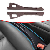 Maxbell 2x Auto Seat Gap Filler Organizer Car Seat Side Gap Storage for Vehicle Brown
