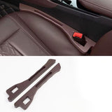 Maxbell 2x Auto Seat Gap Filler Organizer Car Seat Side Gap Storage for Vehicle Brown