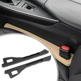 Maxbell 2x Auto Seat Gap Filler Organizer Car Seat Side Gap Storage for Vehicle Black
