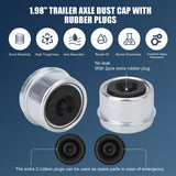 Maxbell 4x Trailer Hub Cover Repair Fixing Spare Assembly RV Trailer Axle Grease Cap