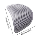 Maxbell Car Seat Back Lumbars Support Cushion Chair Back Support for Driver Home White