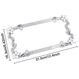 Maxbell License Plate Frame US Standard Universal Rustproof Lincense Plate Tag Cover