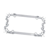 Maxbell License Plate Frame US Standard Universal Rustproof Lincense Plate Tag Cover