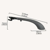Maxbell Interior Door Handle Cover Easy to Install Portable Door Handle Outer Cover Left Black