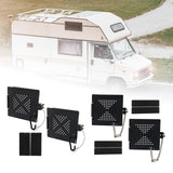 Maxbell 2 Pieces RV Bumper Cap Cover Rubber Heavy Duty RV Bumper End Cap for RV Aluminum Alloy