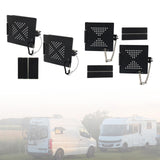 Maxbell 2 Pieces RV Bumper Cap Cover Rubber Heavy Duty RV Bumper End Cap for RV Aluminum Alloy