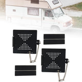 Maxbell 2 Pieces RV Bumper Cap Cover Rubber Heavy Duty RV Bumper End Cap for RV Carbon Steel