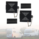 Maxbell 2 Pieces RV Bumper Cap Cover Rubber Heavy Duty RV Bumper End Cap for RV Carbon Steel