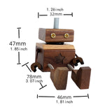 Maxbell Robot Car Essential Oil Diffuser Portable Compact Perfume Diffuser Cute Gift Black Walnut