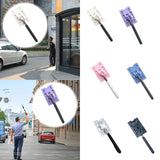 Maxbell Telescoping Rod Card Holder Multifunctional Efficient Garage Parking Reacher White