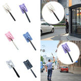 Maxbell Telescoping Rod Card Holder Multifunctional Efficient Garage Parking Reacher White
