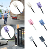 Maxbell Telescoping Rod Card Holder Multifunctional Efficient Garage Parking Reacher White