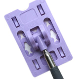 Maxbell Telescoping Rod Card Holder Multifunctional Efficient Garage Parking Reacher Purple
