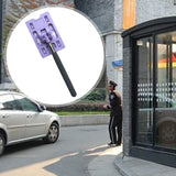 Maxbell Telescoping Rod Card Holder Multifunctional Efficient Garage Parking Reacher Purple