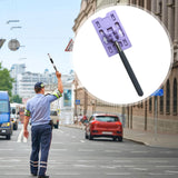 Maxbell Telescoping Rod Card Holder Multifunctional Efficient Garage Parking Reacher Purple
