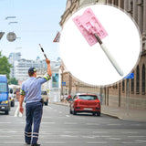 Maxbell Telescoping Rod Card Holder Multifunctional Efficient Garage Parking Reacher Pink