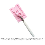 Maxbell Telescoping Rod Card Holder Multifunctional Efficient Garage Parking Reacher Pink