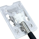 Maxbell Telescoping Rod Card Holder Multifunctional Efficient Garage Parking Reacher Clear