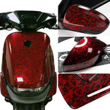 Maxbell Carbon Fiber Car Vinyl Wrap Self Stick Stickers for Suvs Vehicle Trucks Red