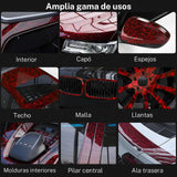 Maxbell Carbon Fiber Car Vinyl Wrap Self Stick Stickers for Suvs Vehicle Trucks Red