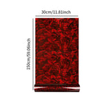 Maxbell Carbon Fiber Car Vinyl Wrap Self Stick Stickers for Suvs Vehicle Trucks Red