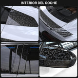 Maxbell Carbon Fiber Car Vinyl Wrap Self Stick Stickers for Suvs Vehicle Trucks Black
